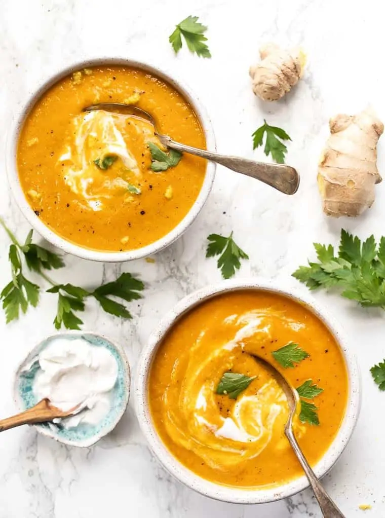 Ginger & Turmeric Carrot Soup